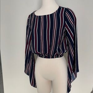 Striped Navy Women's Top